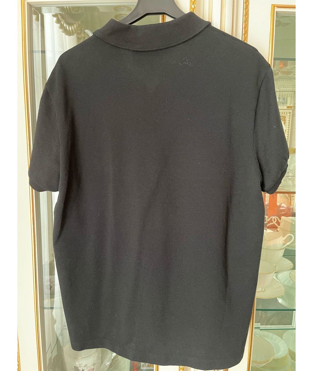 GUCCI Черное поло с коротким рукавом, фото 2