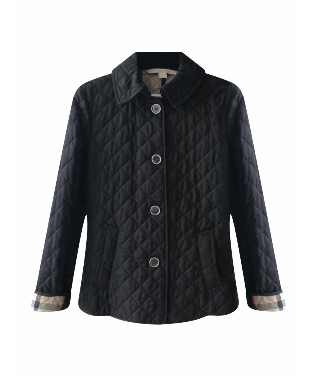 BURBERRY Черная полиэстеровая куртка, фото 1