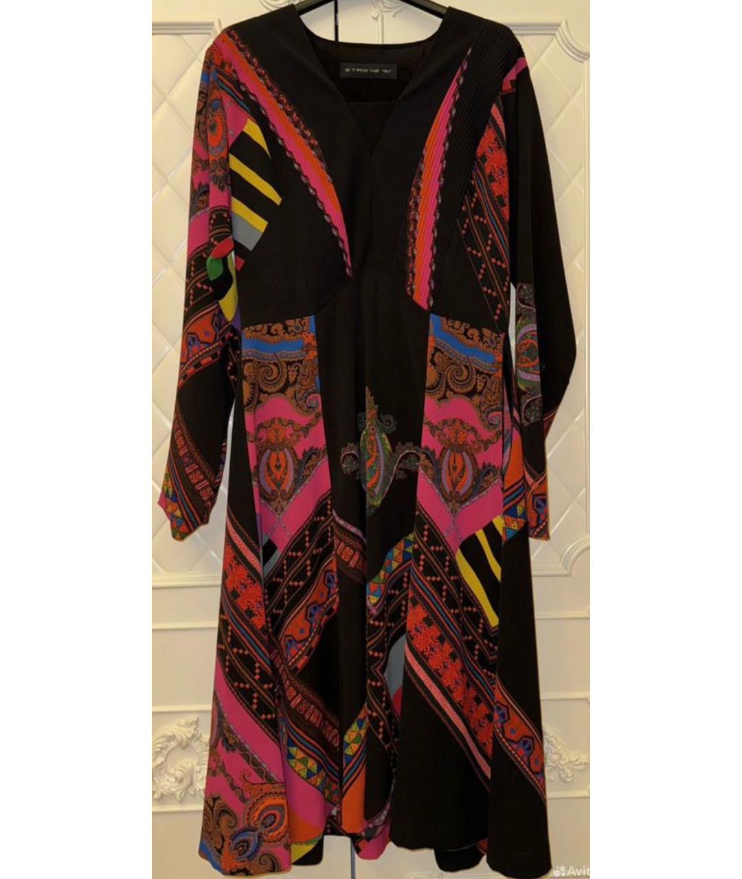 ETRO Мульти шелковое платье, фото 5