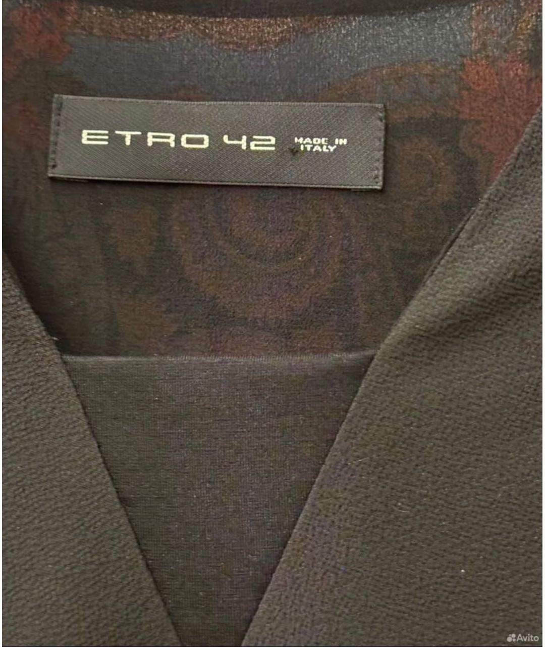 ETRO Мульти шелковое платье, фото 3