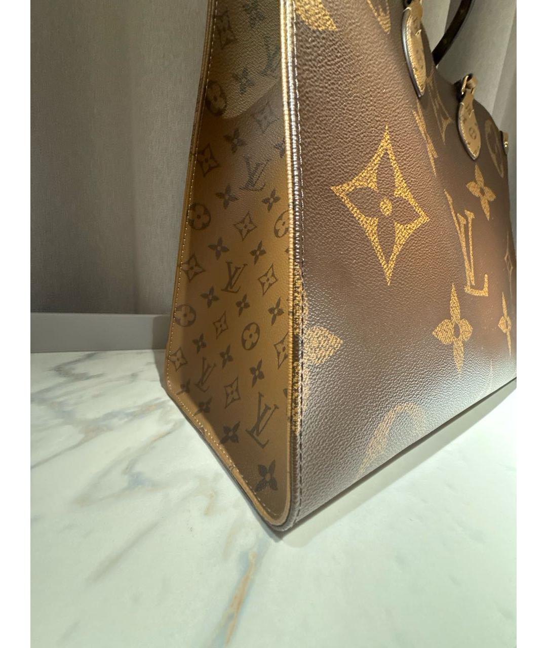 LOUIS VUITTON Коричневая сумка тоут, фото 7