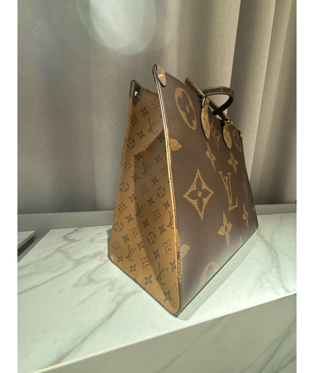 LOUIS VUITTON Коричневая сумка тоут, фото 2