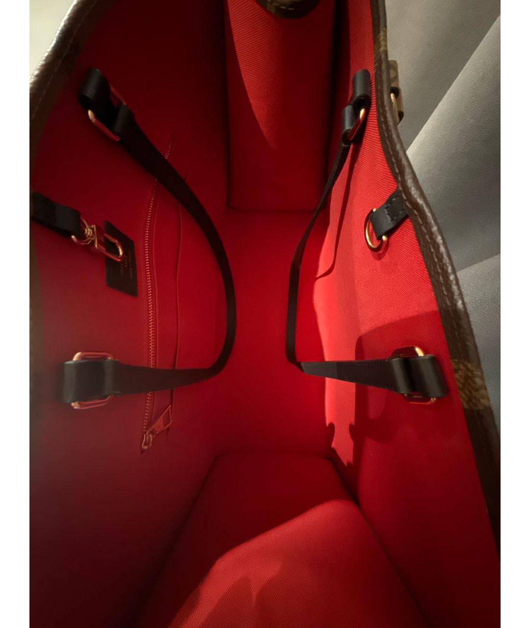 LOUIS VUITTON Коричневая сумка тоут, фото 4