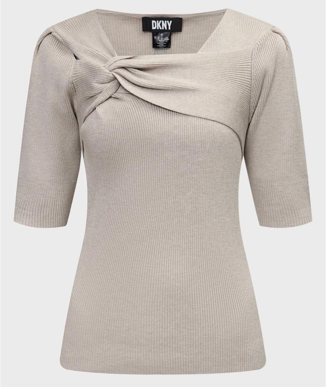 DKNY Бежевый вискозный джемпер / свитер, фото 9