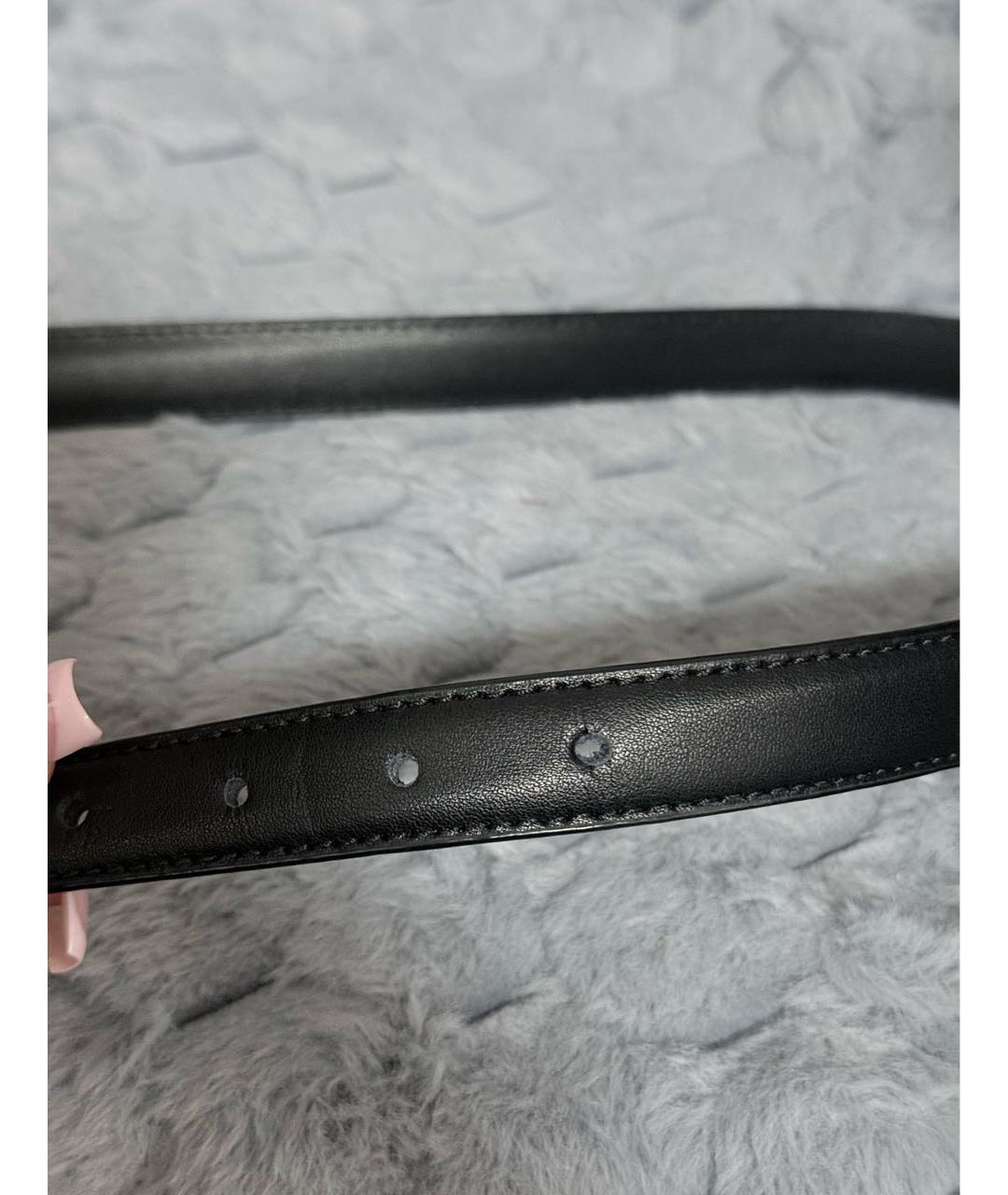 PINKO Черный кожаный ремень, фото 7