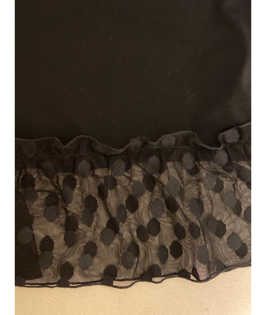 LIU JO Черная вискозная футболка, фото 5