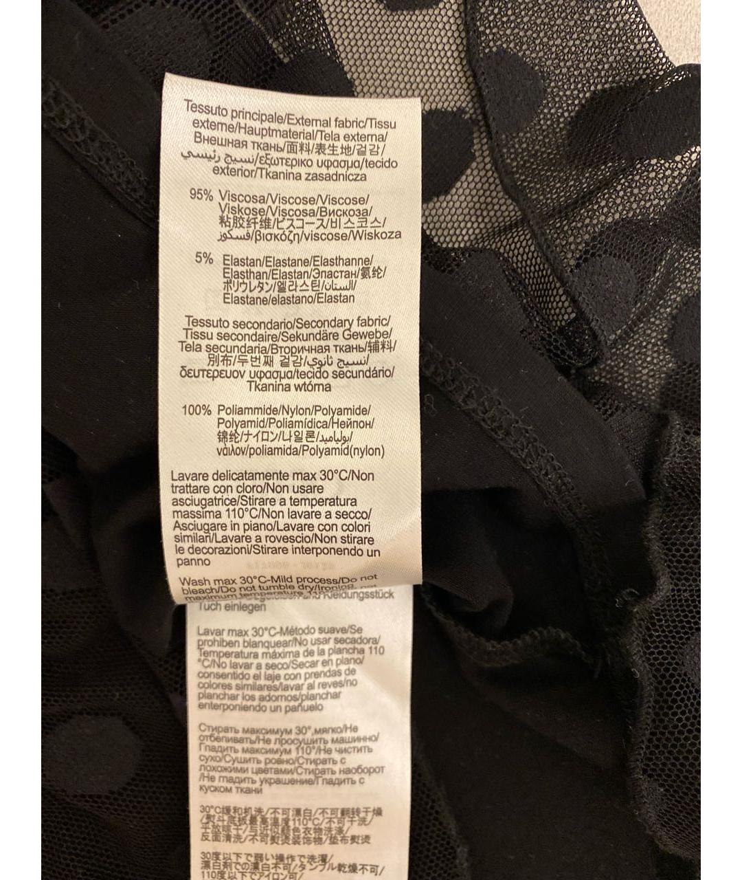 LIU JO Черная вискозная футболка, фото 7