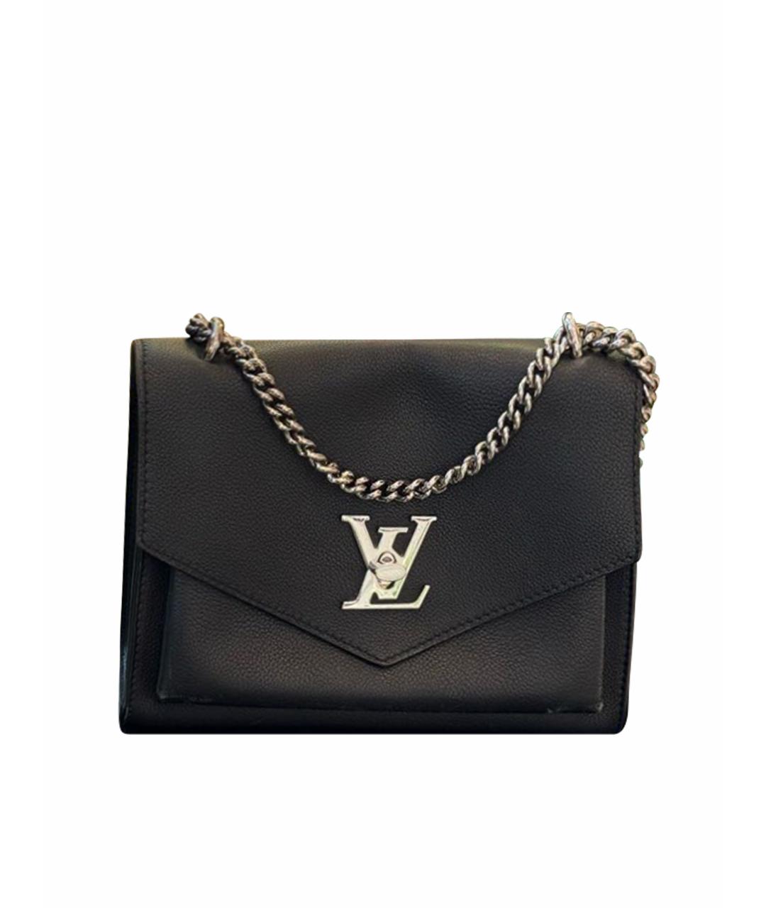 LOUIS VUITTON Черная кожаная сумка через плечо, фото 1