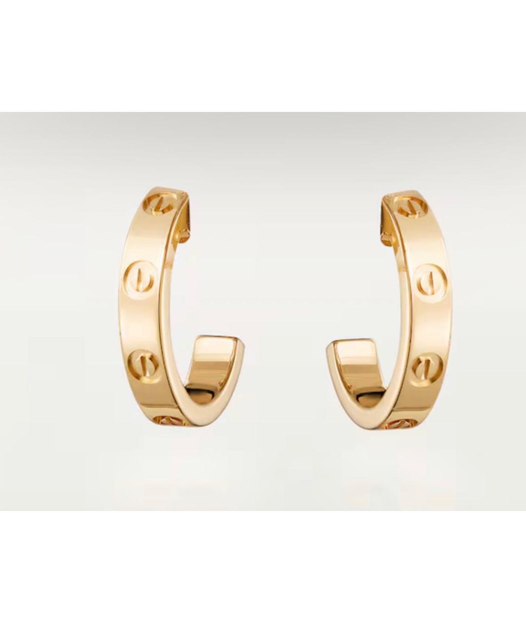 CARTIER Желтые серьги из желтого золота, фото 4