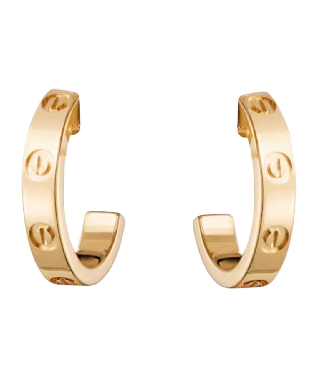 CARTIER Желтые серьги из желтого золота, фото 1