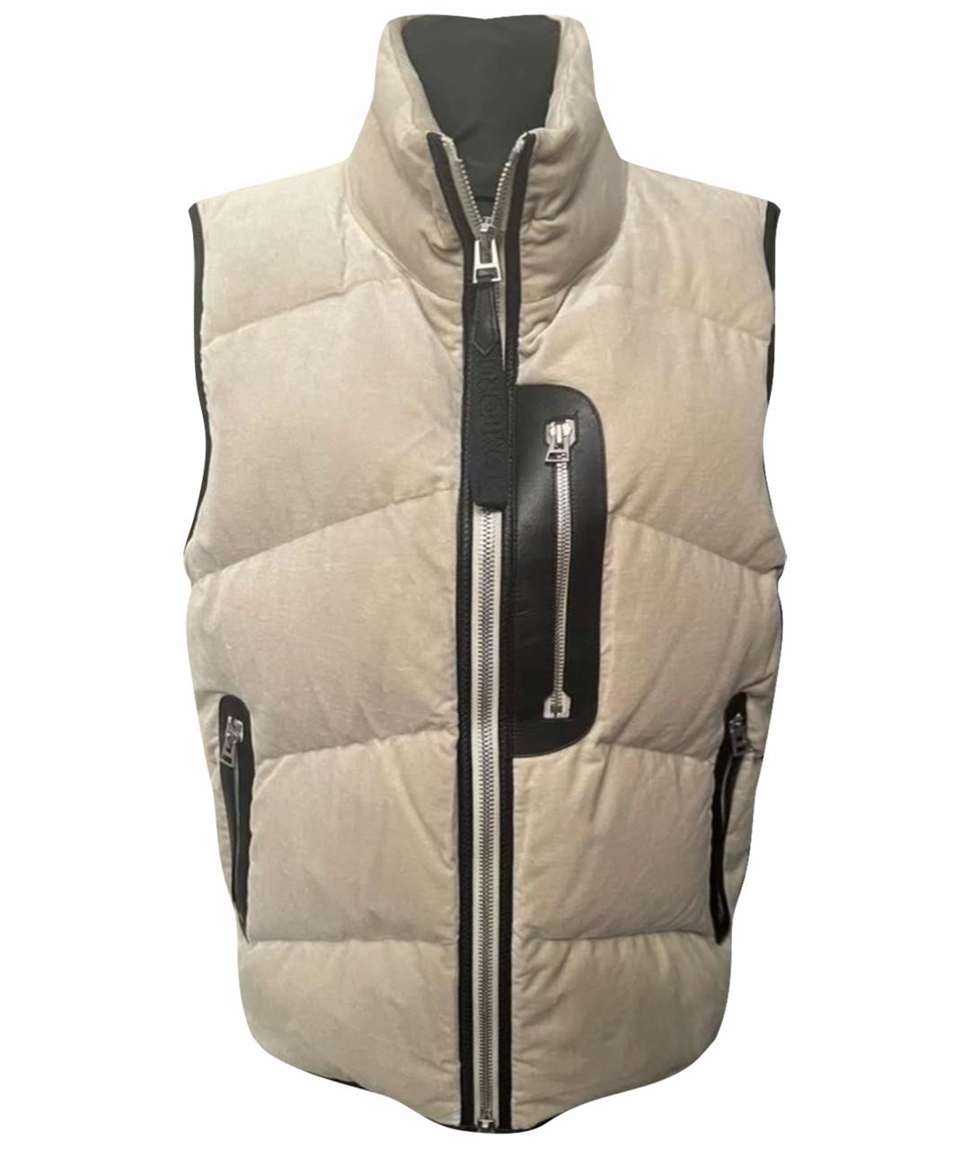 TOM FORD Бежевый бархатный жилет, фото 1