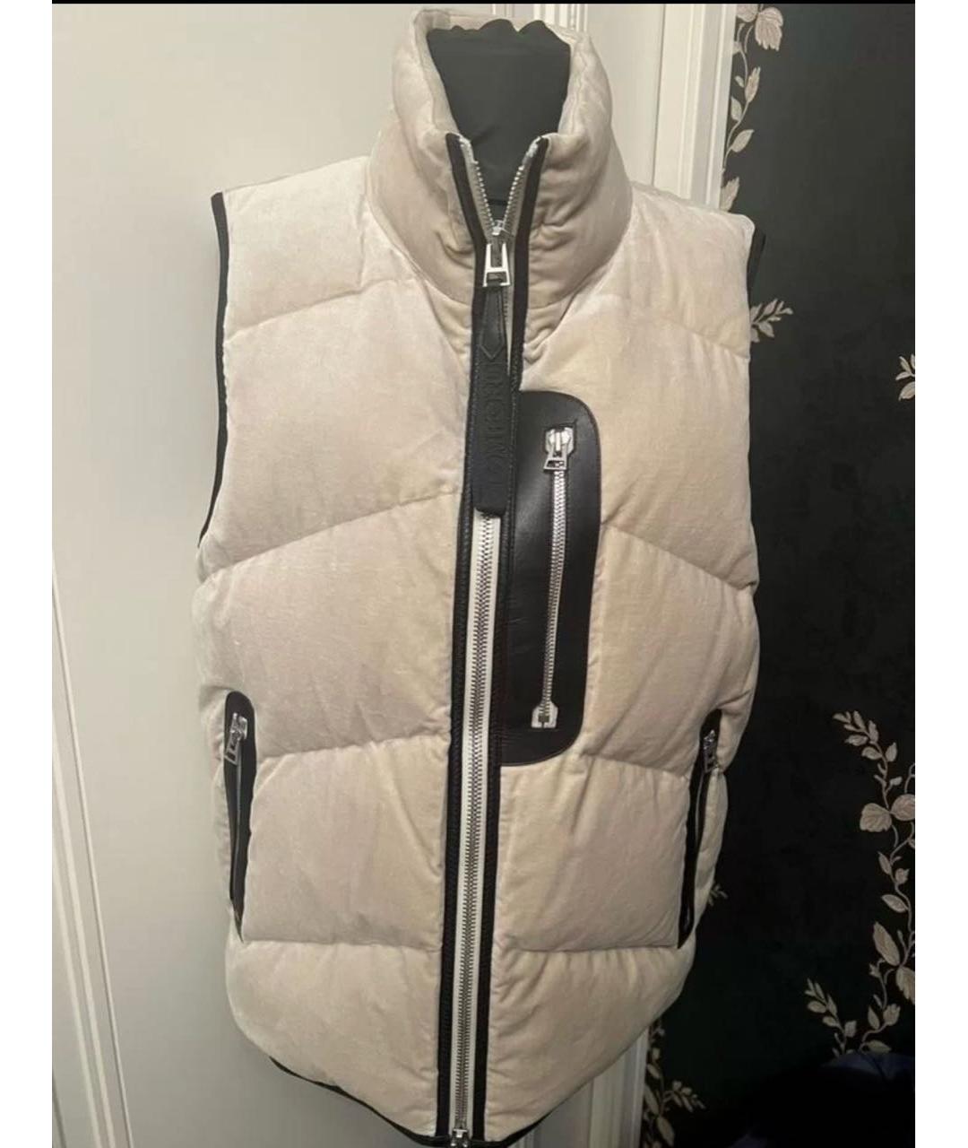 TOM FORD Бежевый бархатный жилет, фото 9