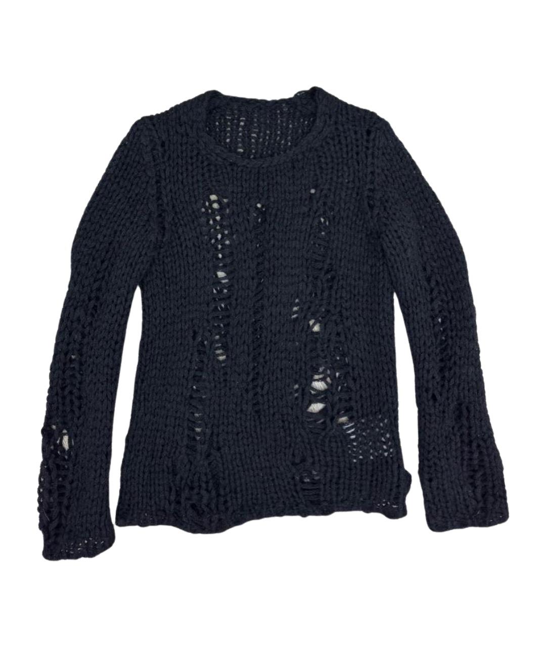 COMME DES GARÇONS HOMME PLUS Черный шерстяной джемпер / свитер, фото 1