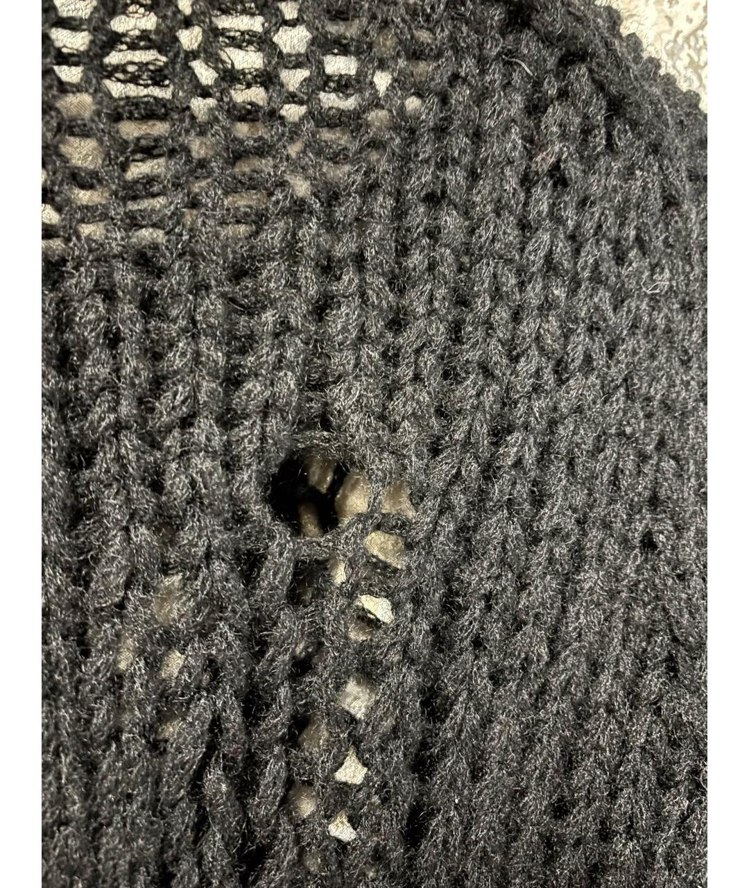 COMME DES GARÇONS HOMME PLUS Черный шерстяной джемпер / свитер, фото 6