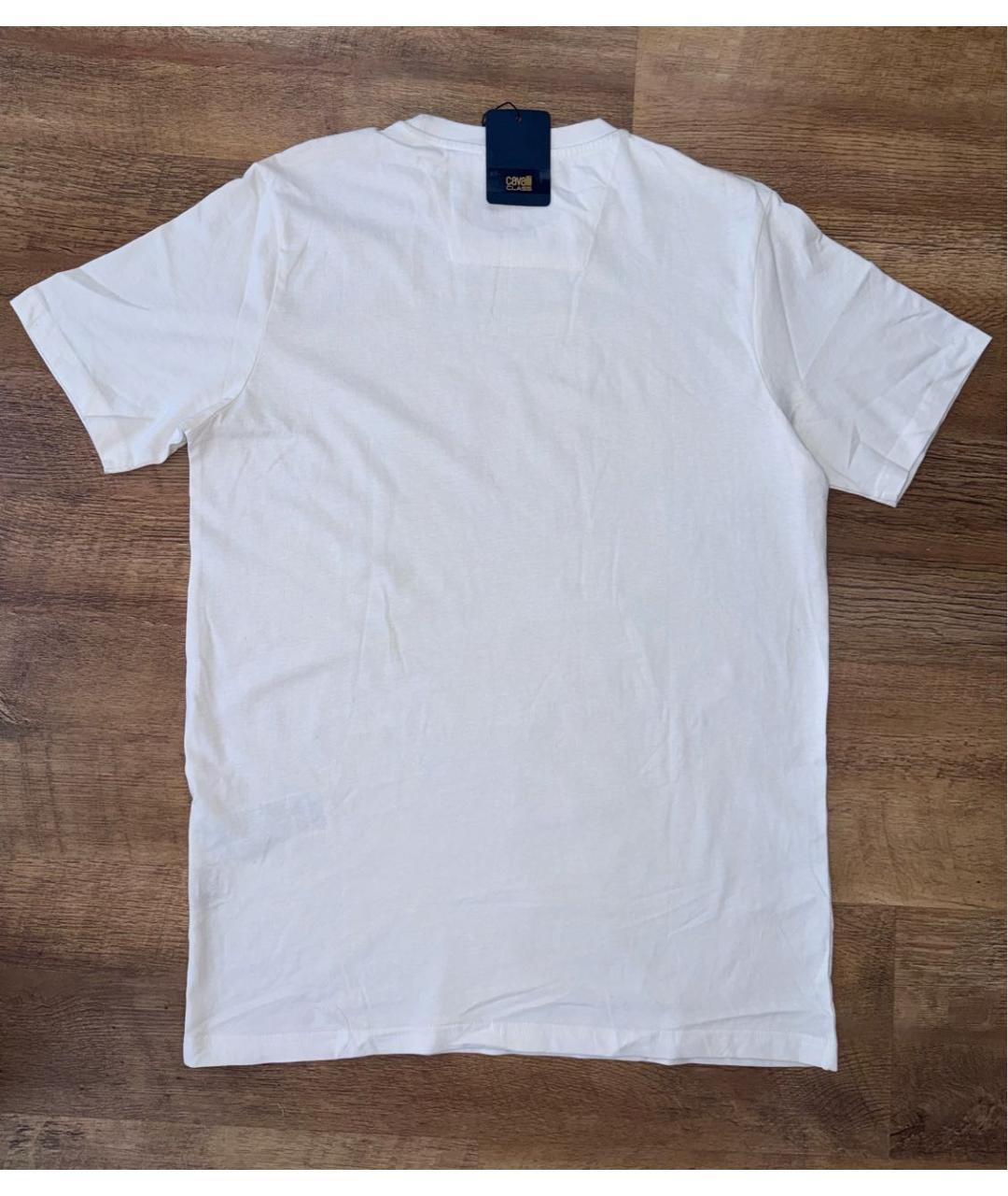 CAVALLI CLASS Белая хлопковая футболка, фото 2
