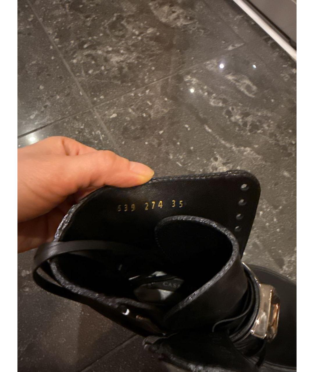 CASADEI Черные кожаные ботинки, фото 5