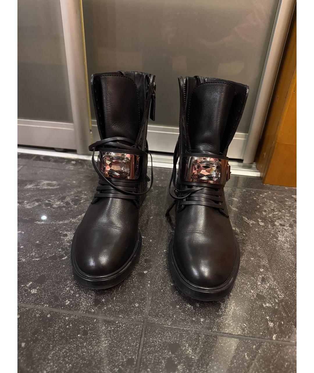 CASADEI Черные кожаные ботинки, фото 3