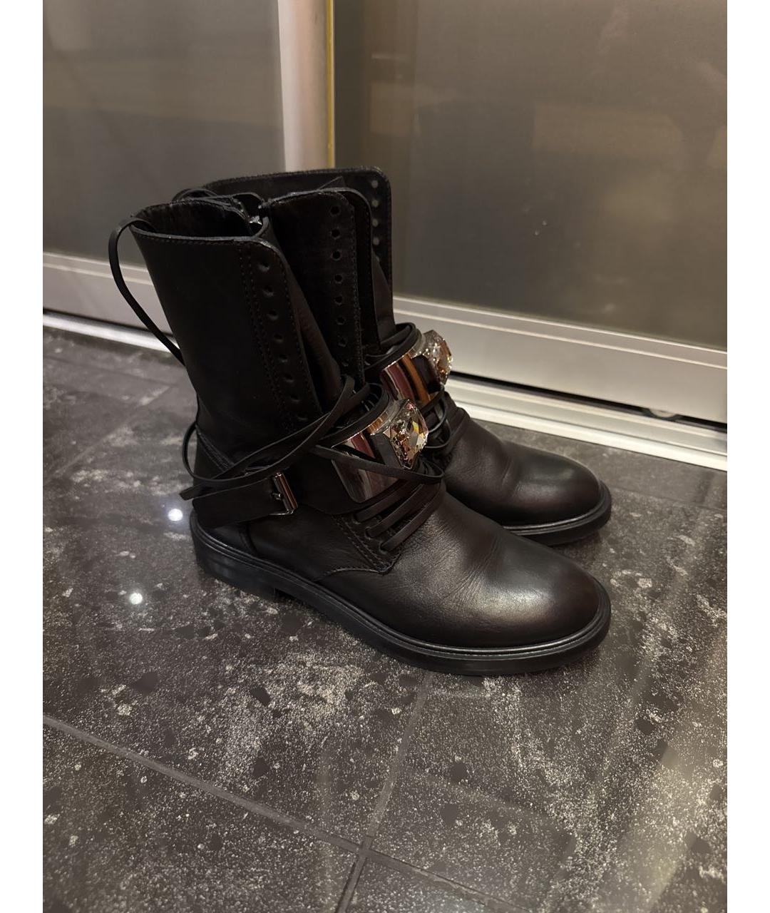 CASADEI Черные кожаные ботинки, фото 2