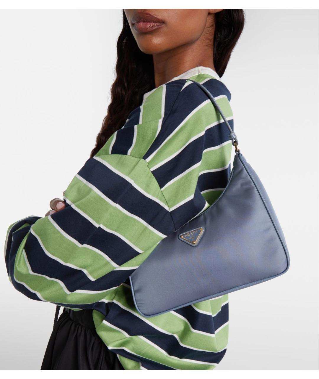 PRADA Синяя сумка через плечо, фото 5