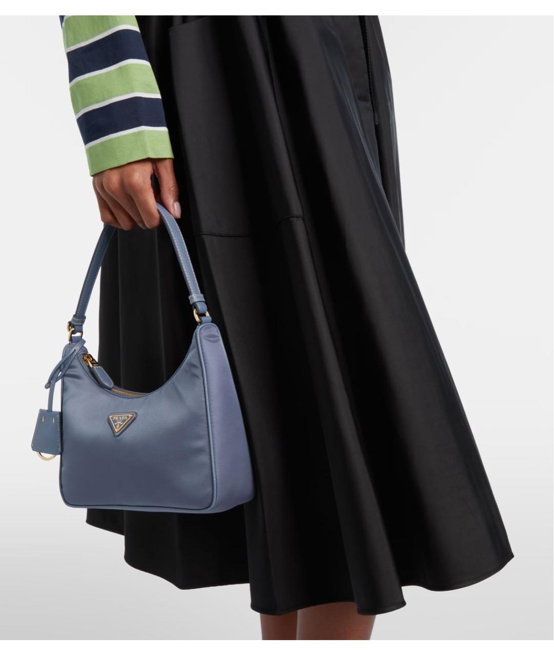 PRADA Синяя сумка через плечо, фото 6