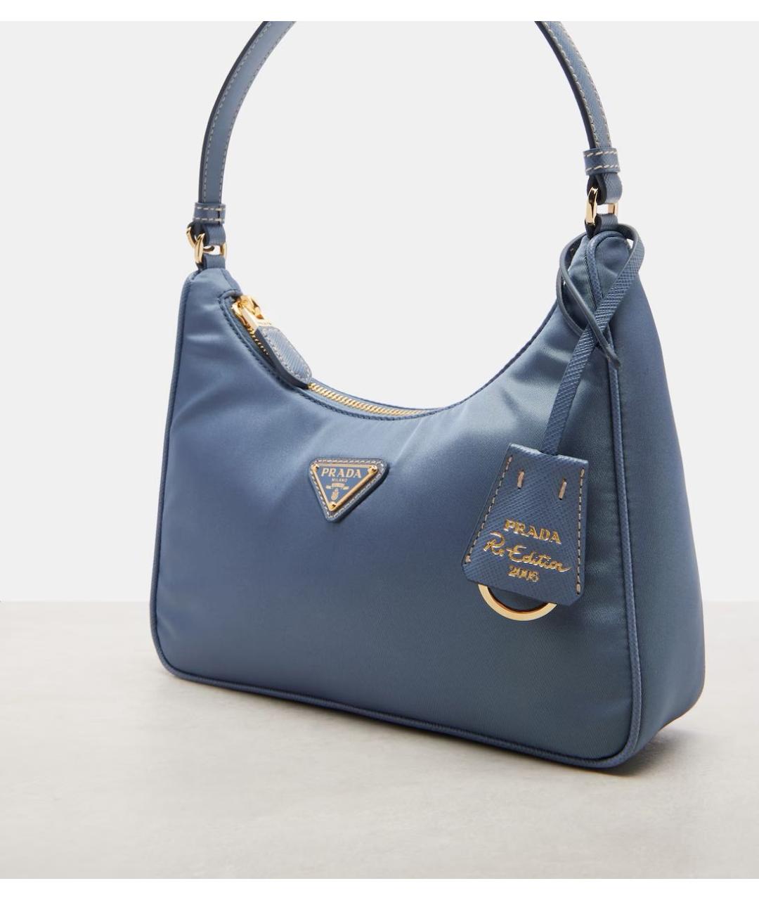 PRADA Синяя сумка через плечо, фото 2