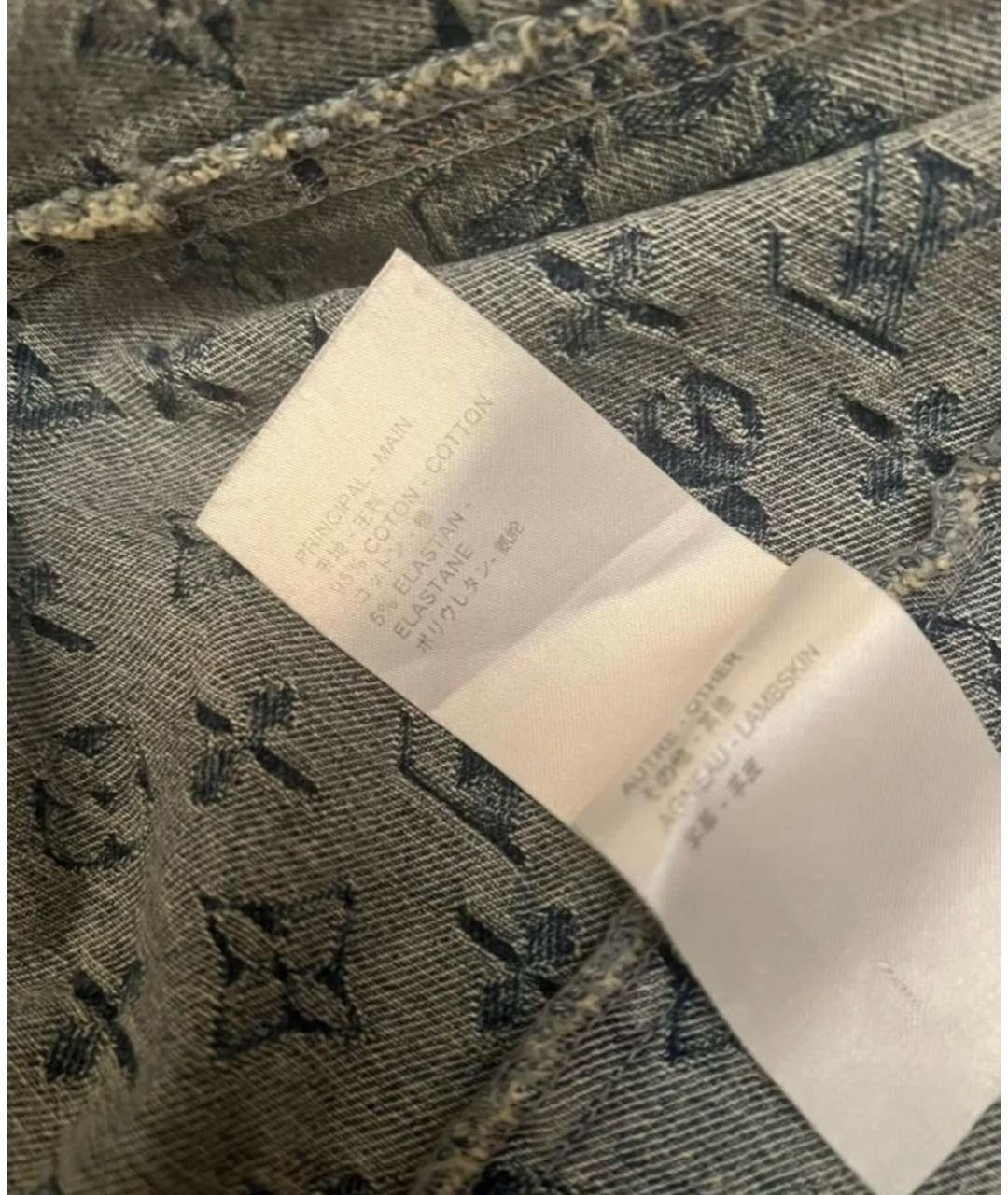 LOUIS VUITTON Голубой деним жилет, фото 5