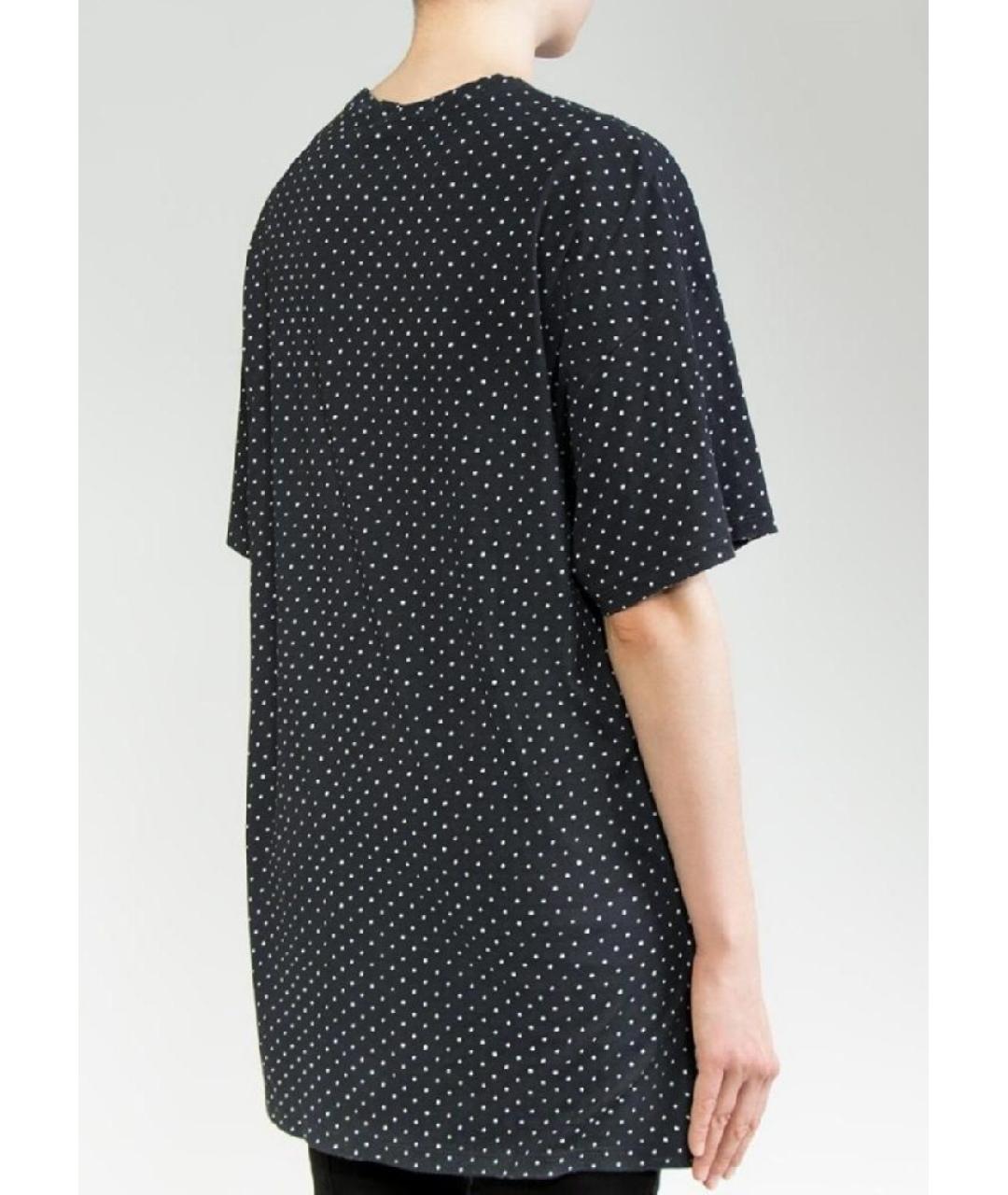 BALMAIN Темно-синяя хлопковая футболка, фото 3