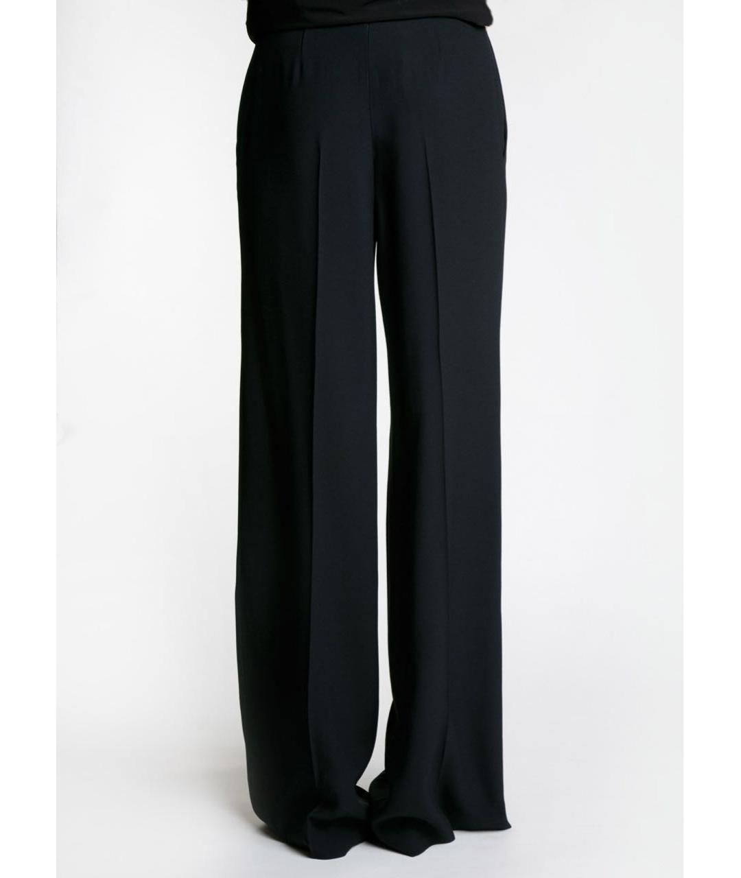 PHILOSOPHY Черные ацетатные брюки широкие, фото 4