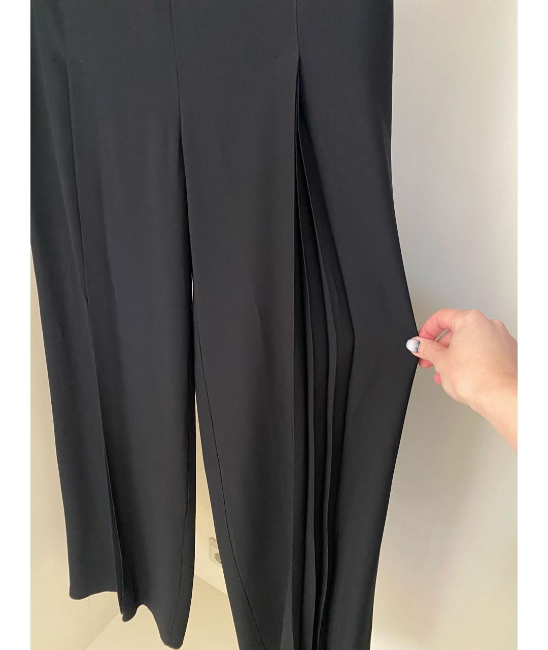PHILOSOPHY Черные ацетатные брюки широкие, фото 7