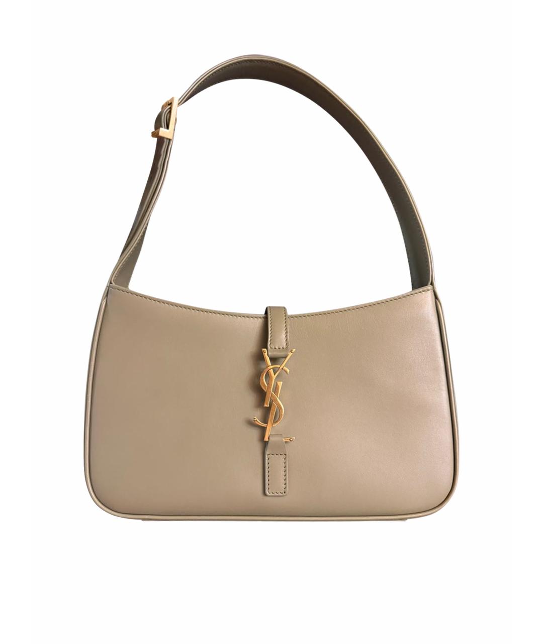 SAINT LAURENT Зеленая кожаная сумка через плечо, фото 1