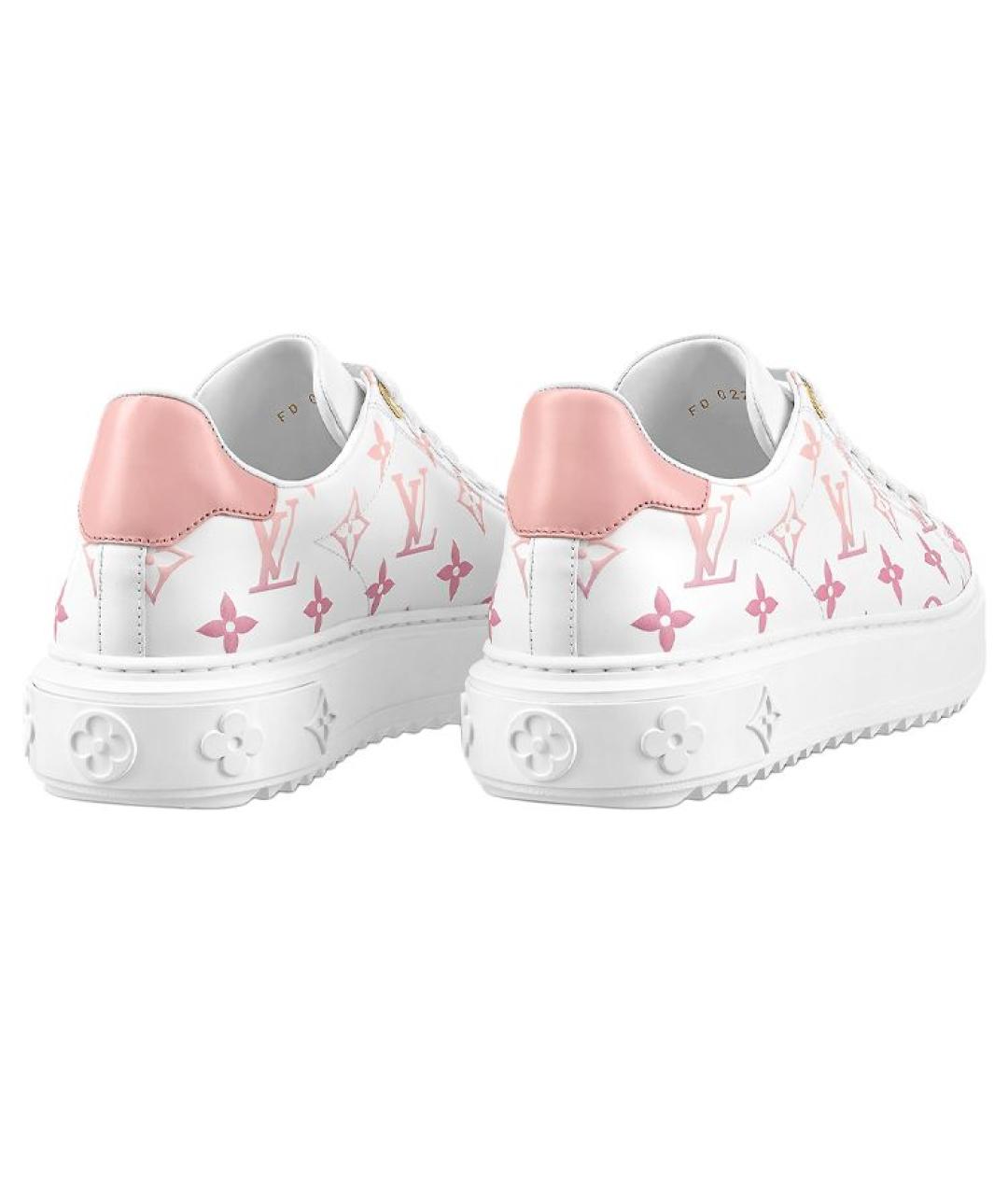 LOUIS VUITTON Белые кожаные кроссовки, фото 5