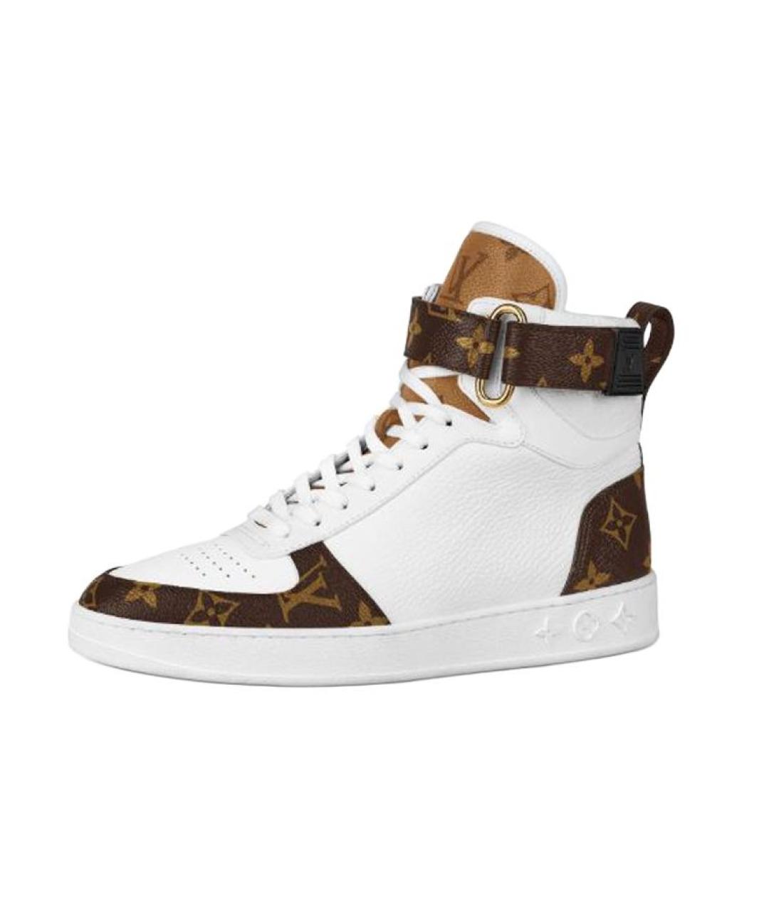 LOUIS VUITTON Белые кожаные кроссовки, фото 2