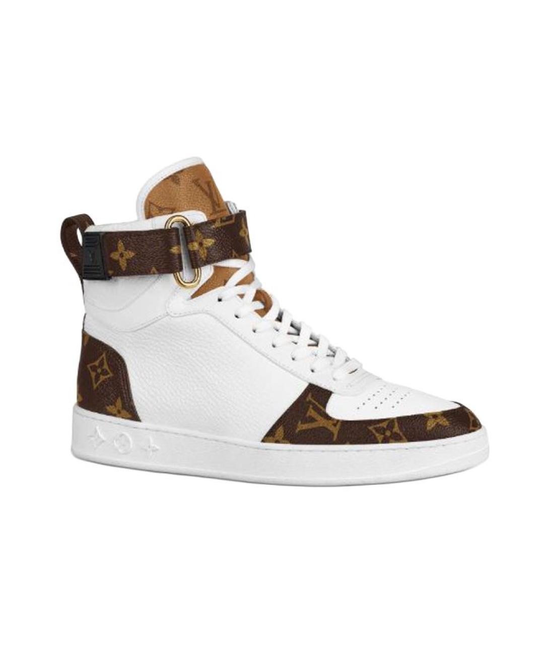 LOUIS VUITTON Белые кожаные кроссовки, фото 1