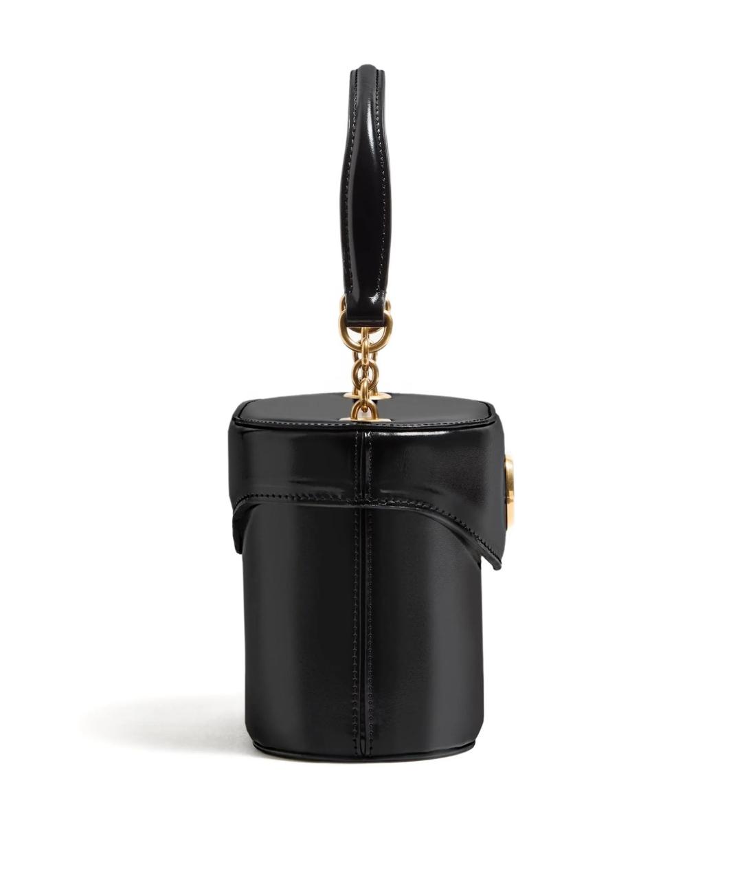 VALENTINO Черная кожаная сумка через плечо, фото 4