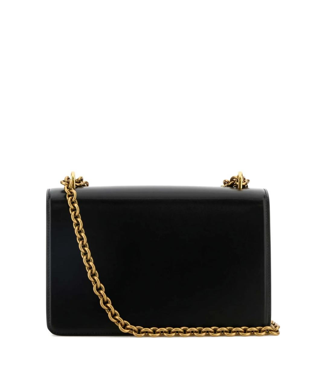 VALENTINO Черная кожаная сумка через плечо, фото 4