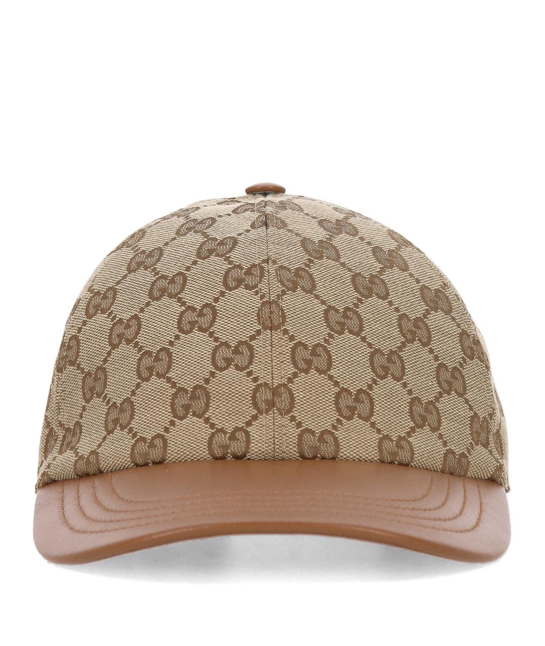 GUCCI Бежевая хлопковая кепка, фото 1