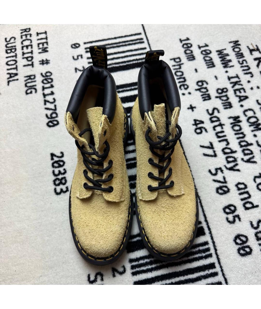 DR. MARTENS Бежевые высокие ботинки, фото 2