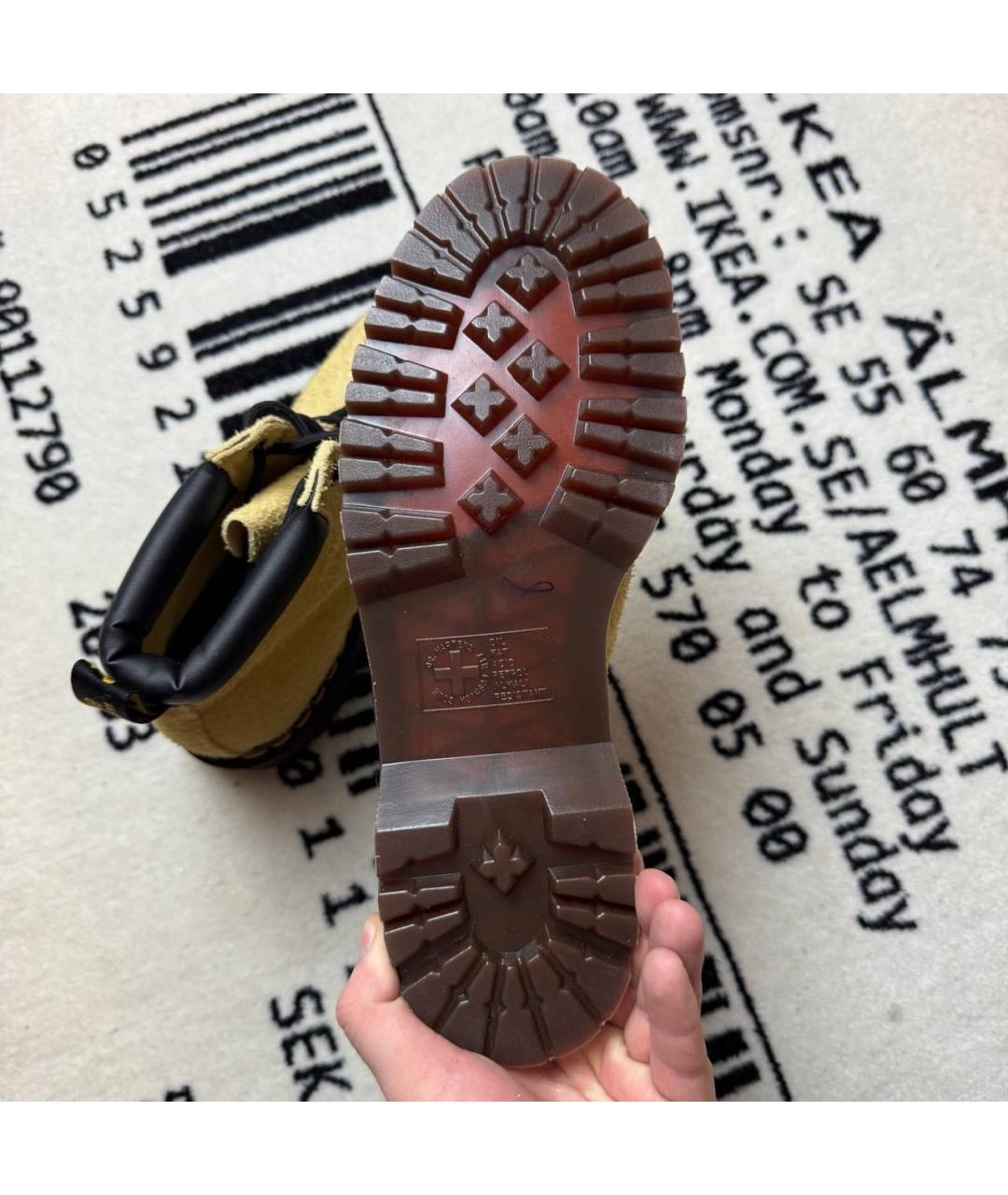 DR. MARTENS Бежевые высокие ботинки, фото 5