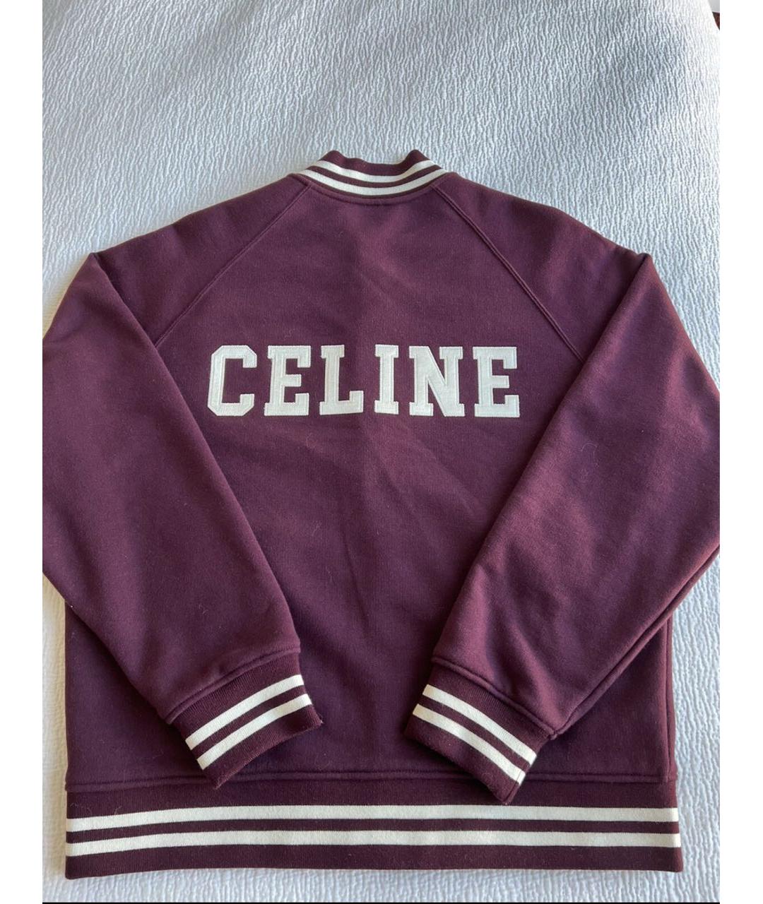 CELINE Бордовая шерстяная куртка, фото 2