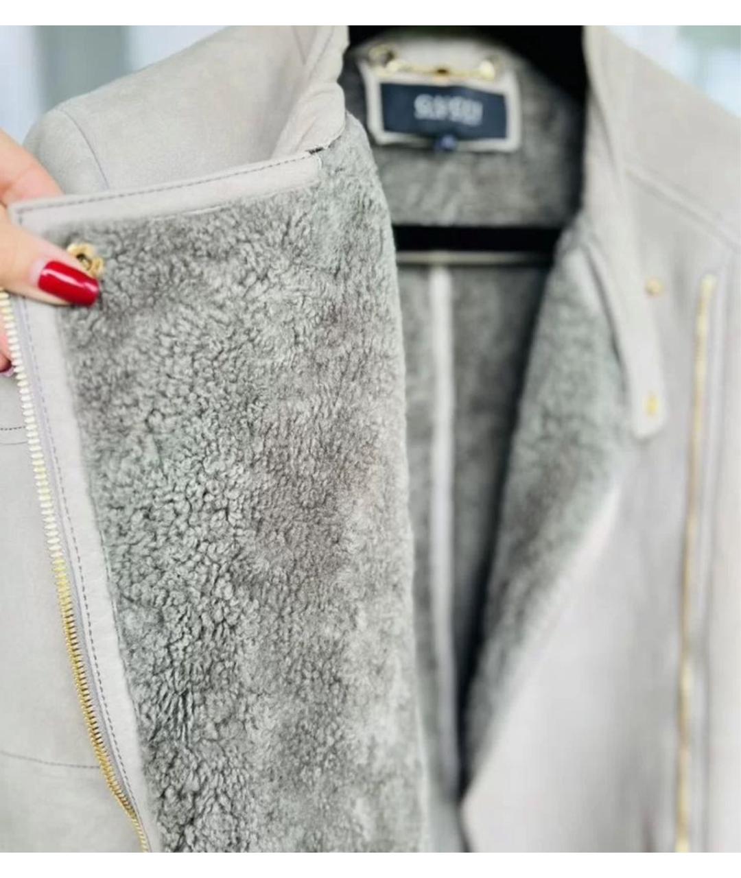 GUCCI Бежевая дубленка, фото 2