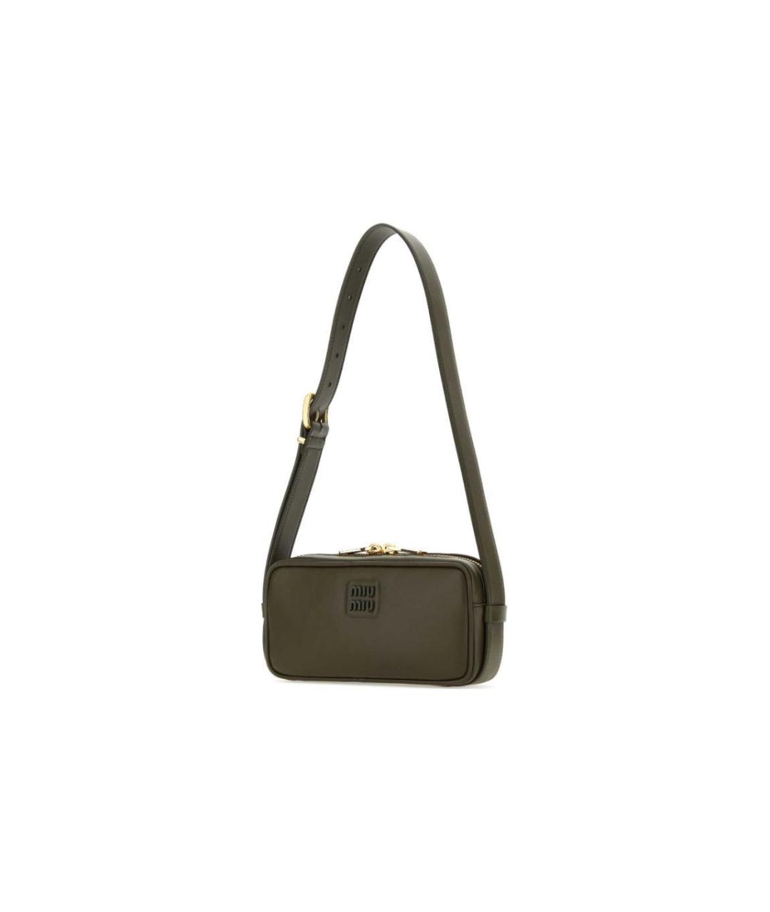 MIU MIU Зеленая сумка через плечо, фото 2