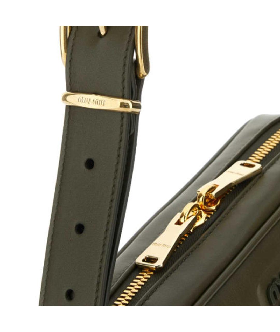 MIU MIU Зеленая сумка через плечо, фото 4