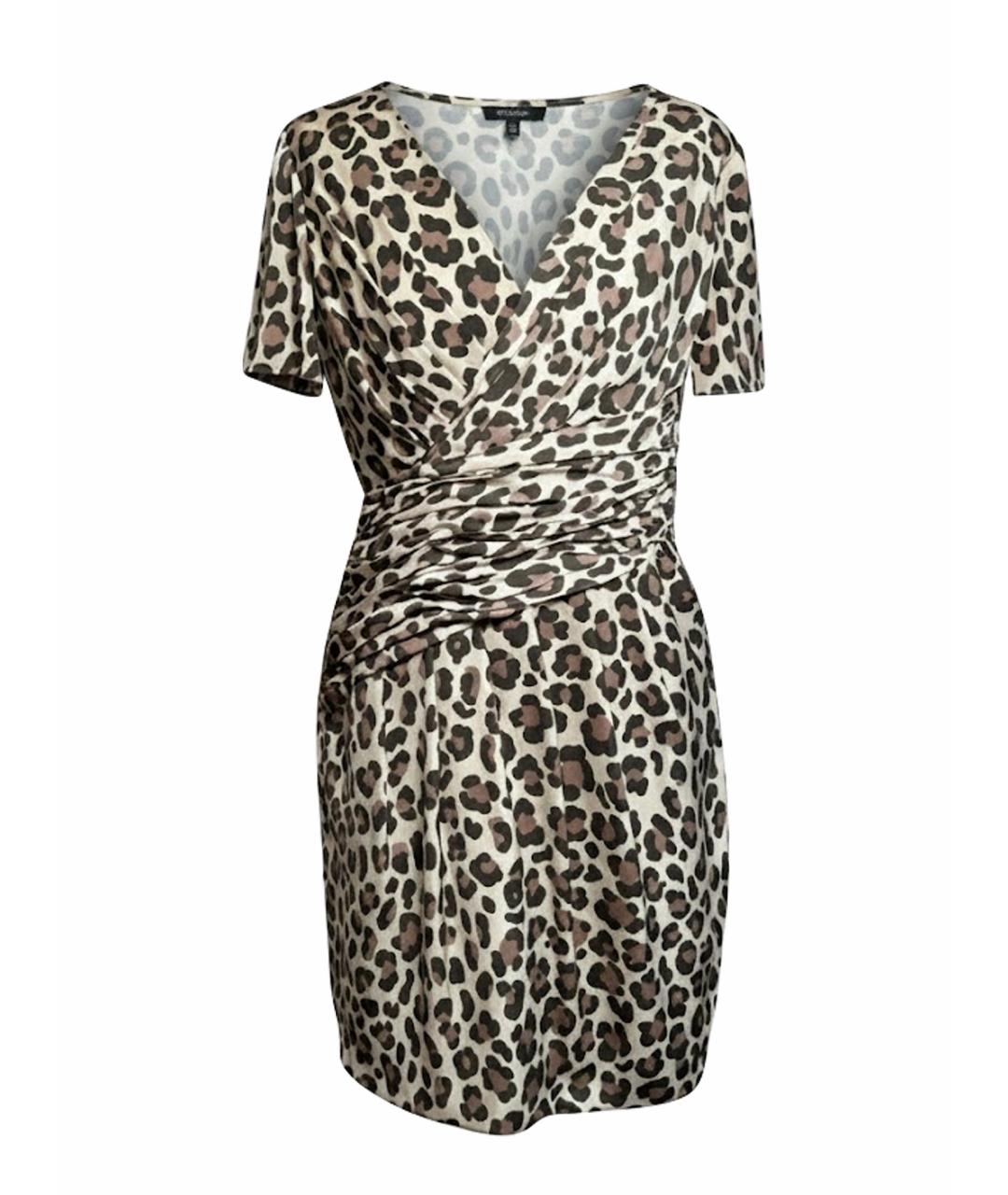 MOSCHINO Бежевое полиэстеровое повседневное платье, фото 1