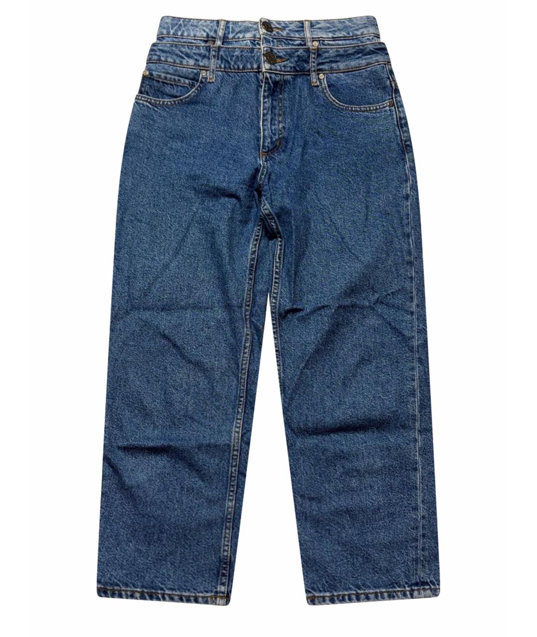 SANDRO Синие хлопковые джинсы слим, фото 1