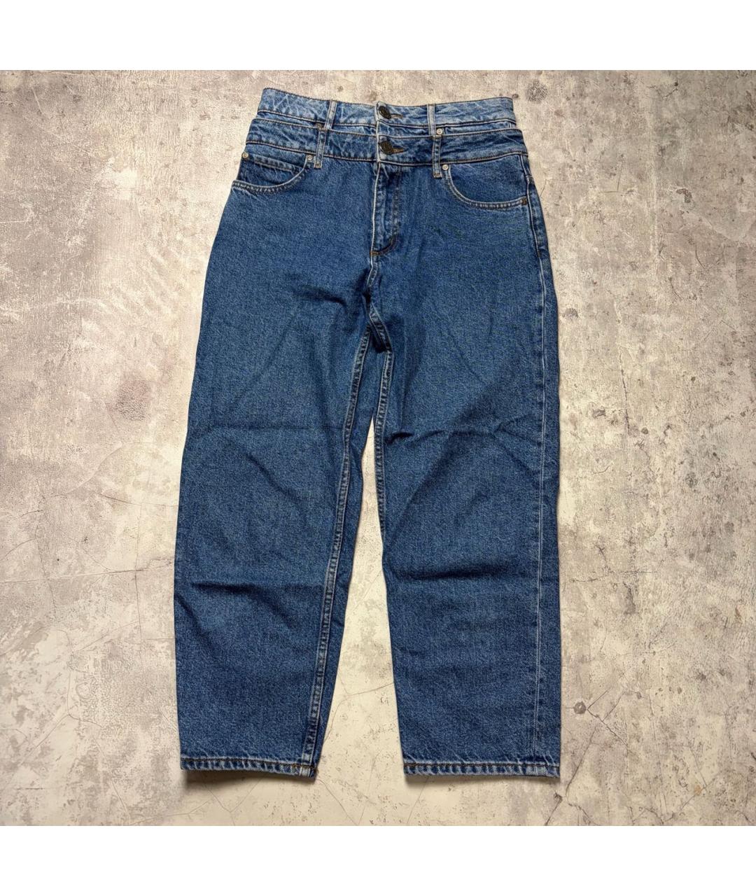 SANDRO Синие хлопковые джинсы слим, фото 5