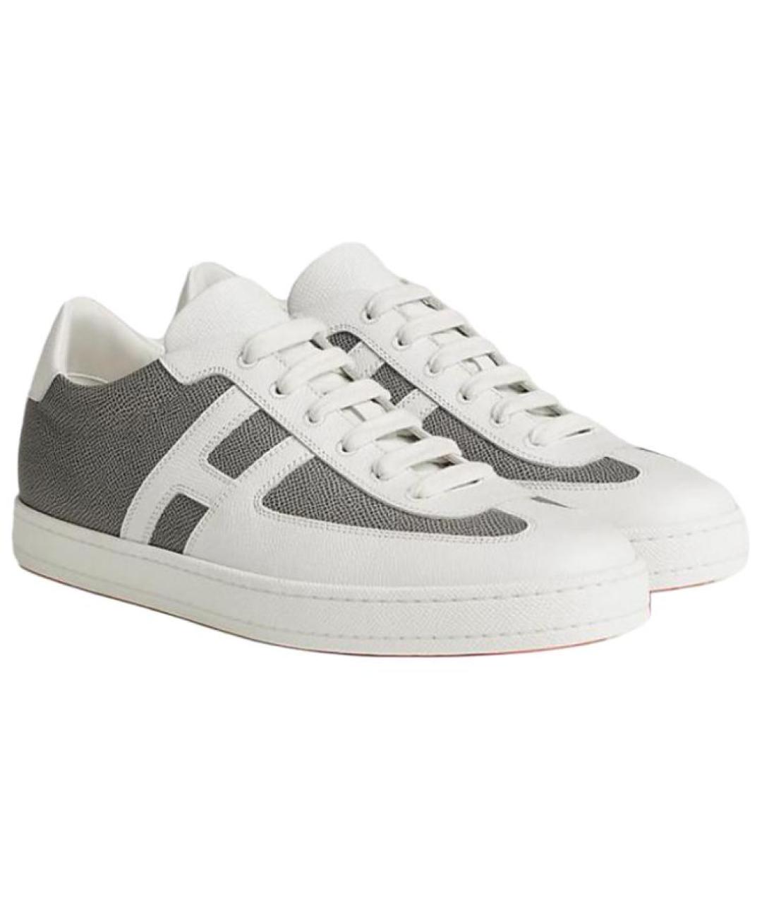 HERMES Серые низкие кроссовки / кеды, фото 3