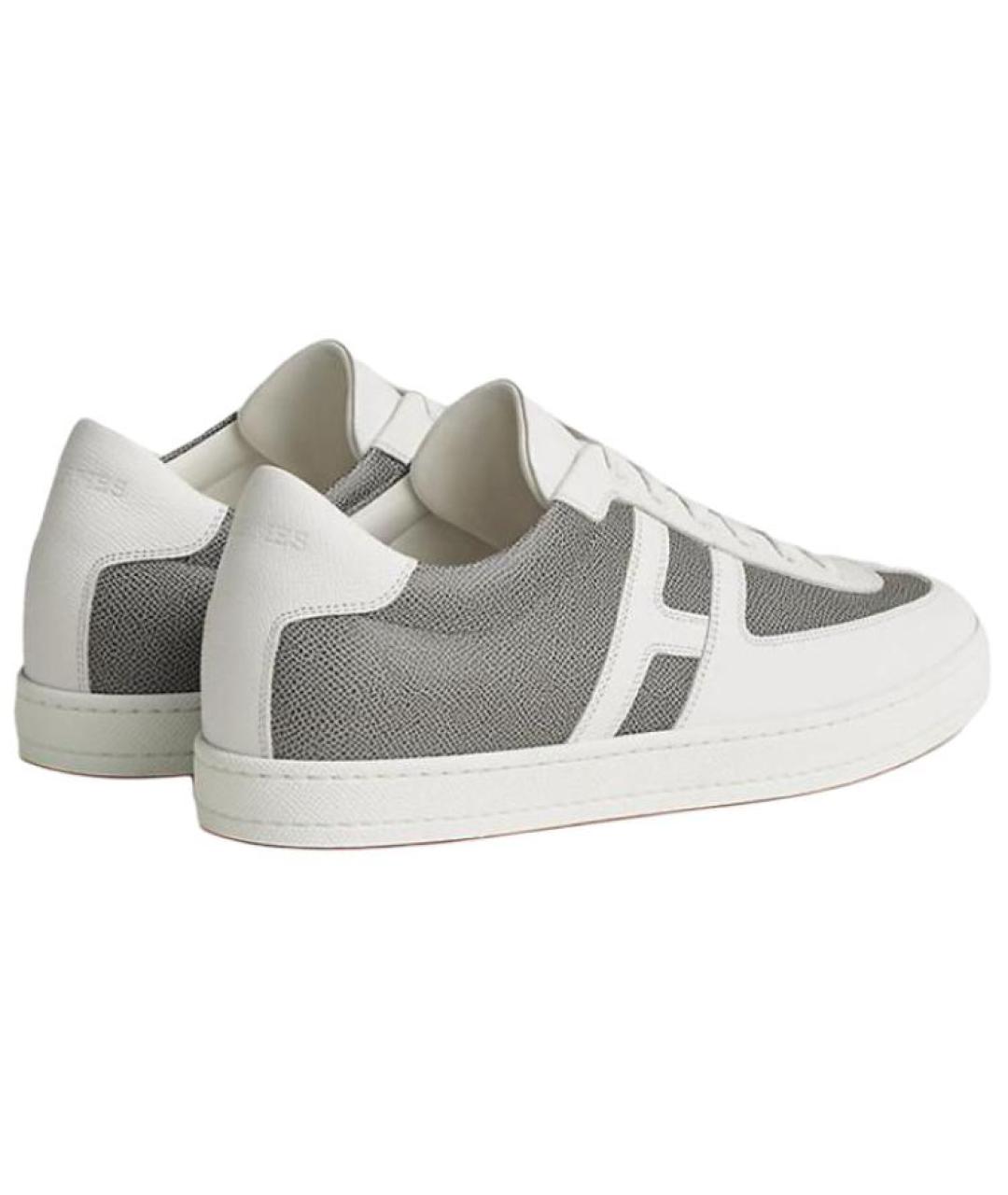 HERMES Серые низкие кроссовки / кеды, фото 4