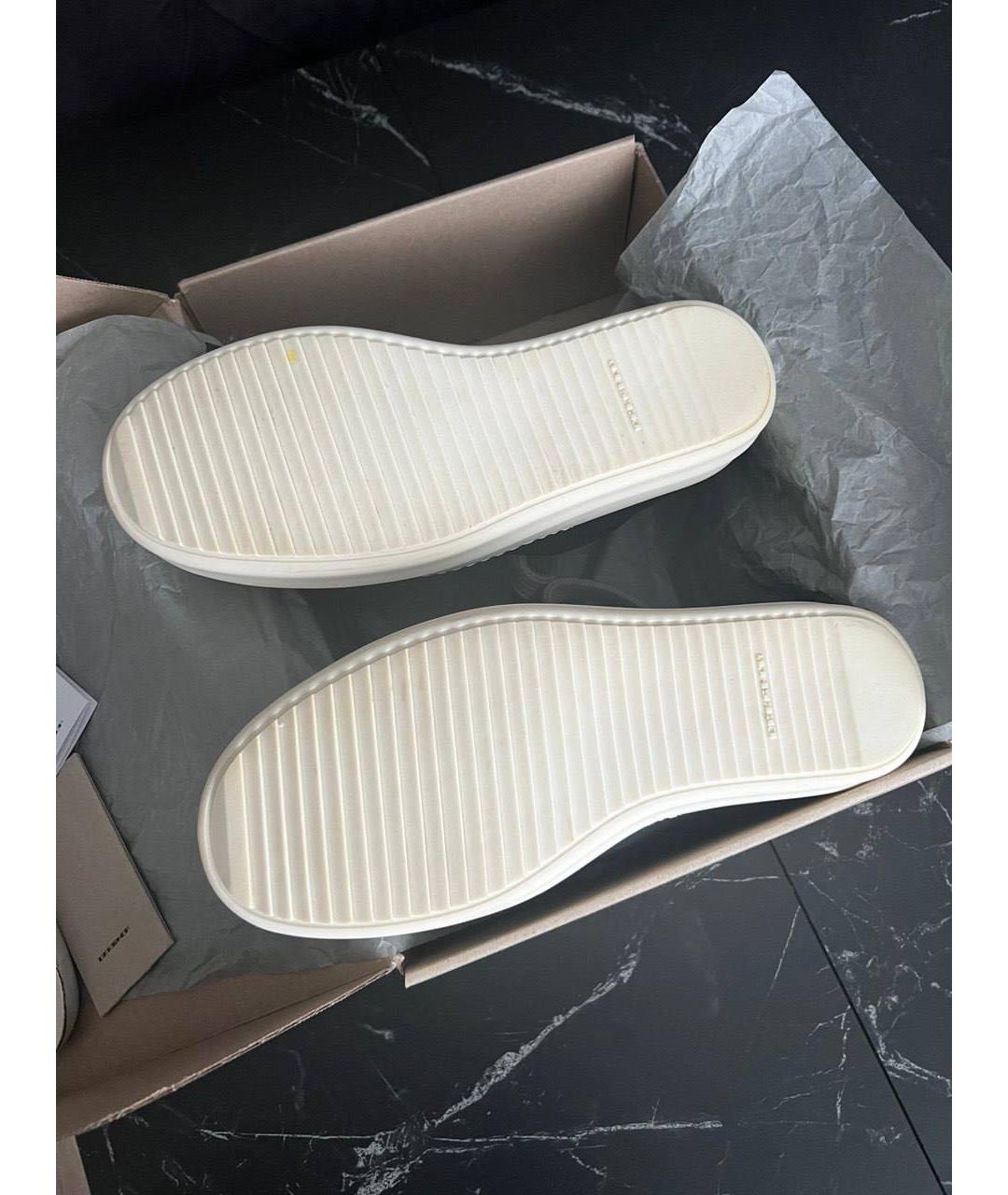 RICK OWENS DRKSHDW Черные текстильные низкие кроссовки / кеды, фото 5