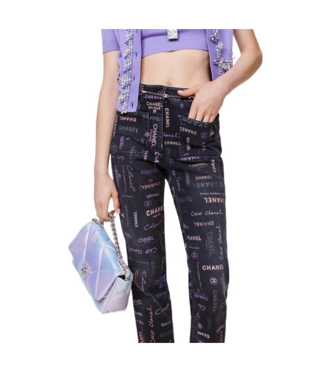 CHANEL Черные прямые джинсы, фото 4