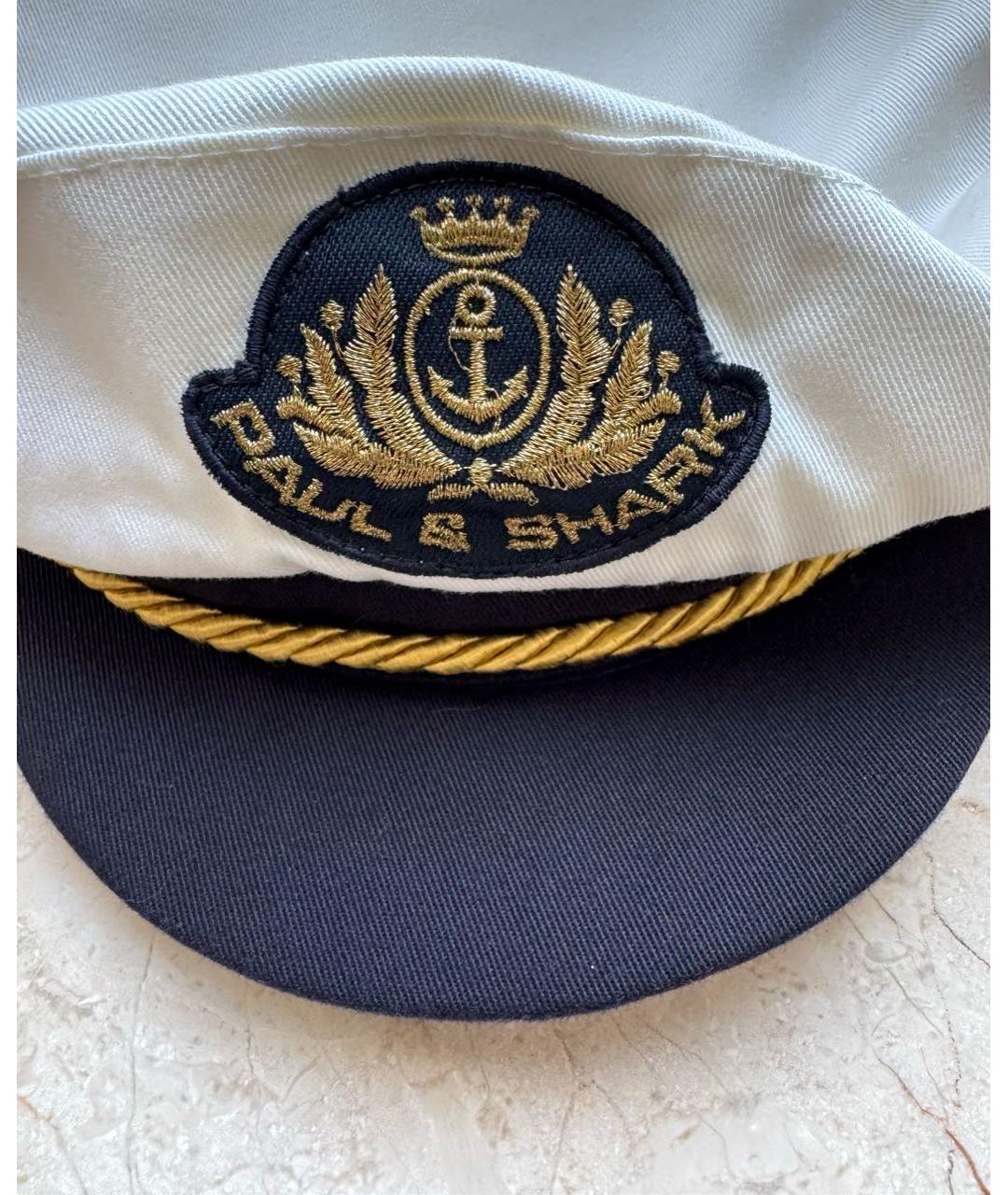 PAUL & SHARK Белая хлопковая кепка, фото 2